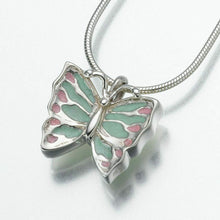 Load image into Gallery viewer, Sterling Silver Small Butterfly Memorial Jewelry Pendant Funeral Cremation Urn
