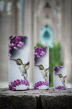 Load image into Gallery viewer, Set of Large, Med &amp; Small Hummingbird Scattering Tube Cremation Urns for Ashes
