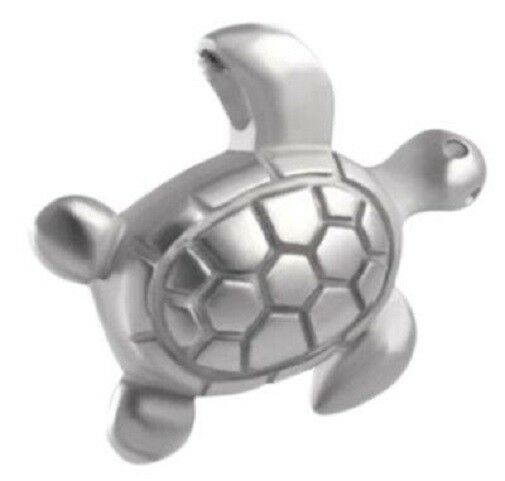 Stainless Steel Sea Turtle Cremation Urn Pendant for Ashes w/20-inch Necklace