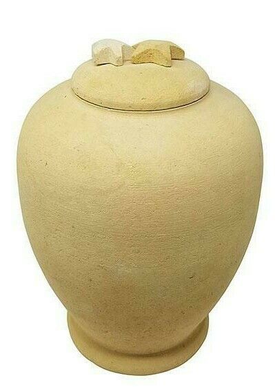 Large/Adult 220 Cubic Inch Biodegradable Beige Starfish Funeral Cremation Urn