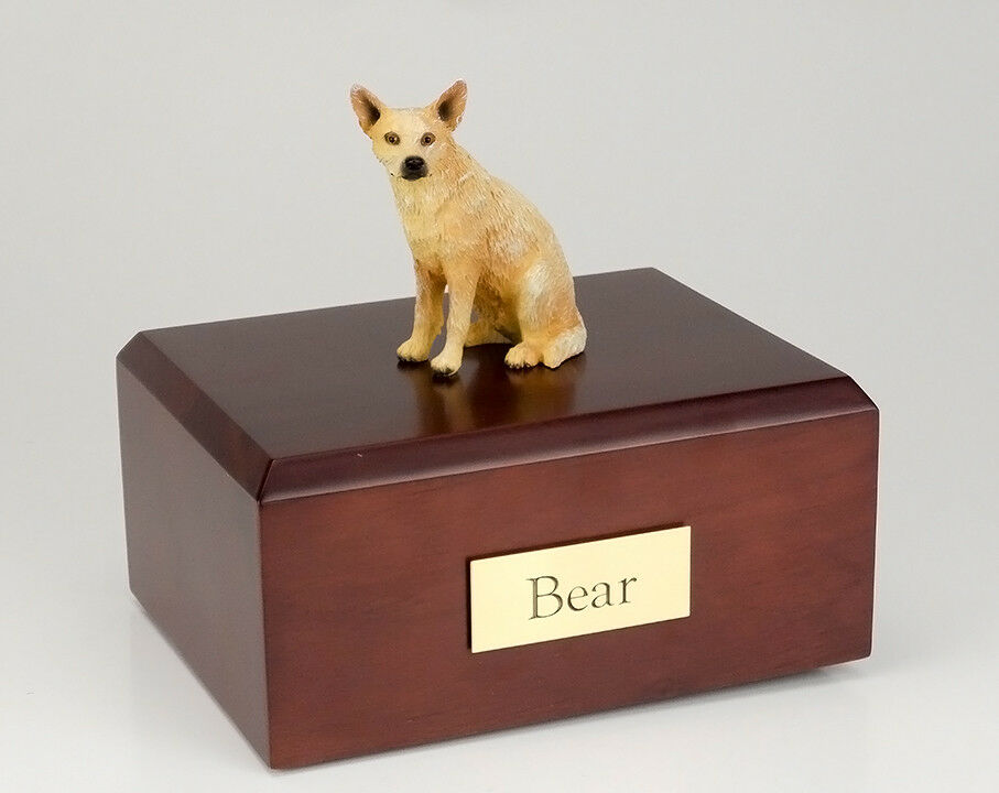 Australian Cattle Dog Pet Funeral Cremation Urn Avail in 3 Diff Colors & 4 Sizes