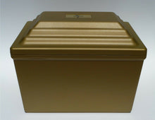 Load image into Gallery viewer, Large/Adult Gold Polymer Single Funeral Cremation Urn Burial Vault
