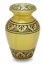Load image into Gallery viewer, Dignity Brass 3 Cubic Inches Small/Keepsake Funeral Cremation Urn for Ashes
