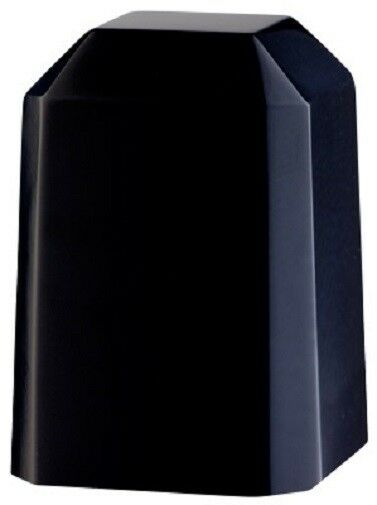 Small/Keepsake 36 Cubic Inch Black Night Square Cultured Marble Cremation Urn