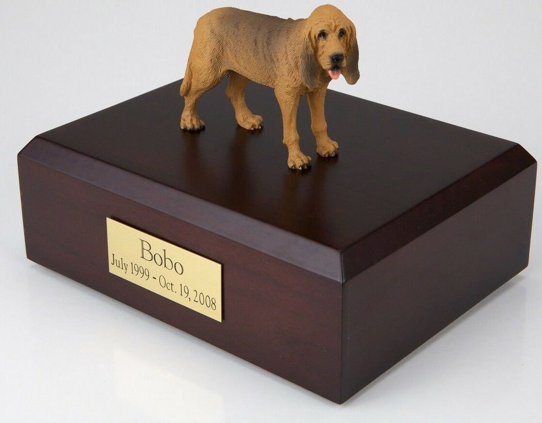 Bloodhound Pet Funeral Cremation Urn Available in 3 Different Colors & 4 Sizes
