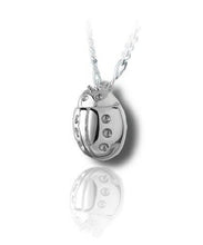 Load image into Gallery viewer, Sterling Silver Lady Bug Funeral Cremation Urn Pendant for Ashes w/Chain

