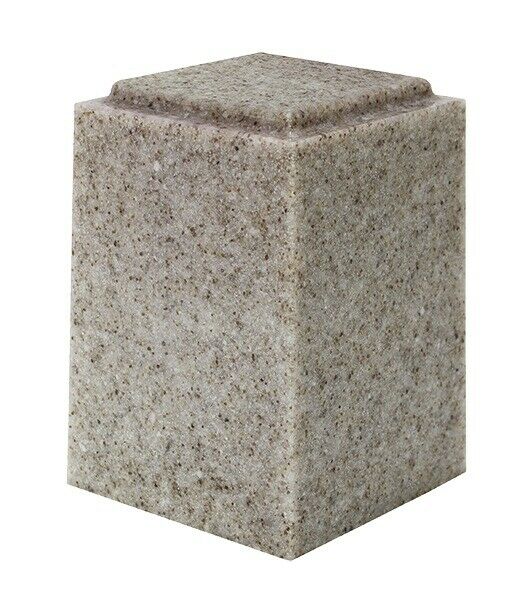 Large/Adult 220 Cubic Inch Windsor Sandstone Cultured Granite Cremation Urn