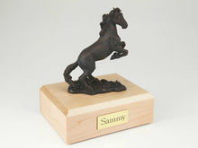 Load image into Gallery viewer, Bronze Horse Figurine Funeral Cremation Urn Avail in 3 Different Colors &amp; 4 Size
