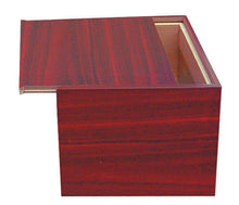 Load image into Gallery viewer, Large/Adult 230 Cubic Inches Dark Grain Simplicity Cube Cremation Urn for Ashes
