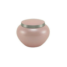 Load image into Gallery viewer, Small/Keepsake Odyssey Pink Petite Funeral Cremation Pet Urn, 25 cubic inches
