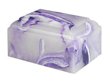Load image into Gallery viewer, Small/Keepsake 22 Cubic Inch Purple Tuscany Cultured Onyx Cremation Urn for Ash
