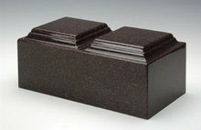 Load image into Gallery viewer, Classic Vintage Red Granite Companion Cremation Urn, 420 Cubic Inch TSA Approved
