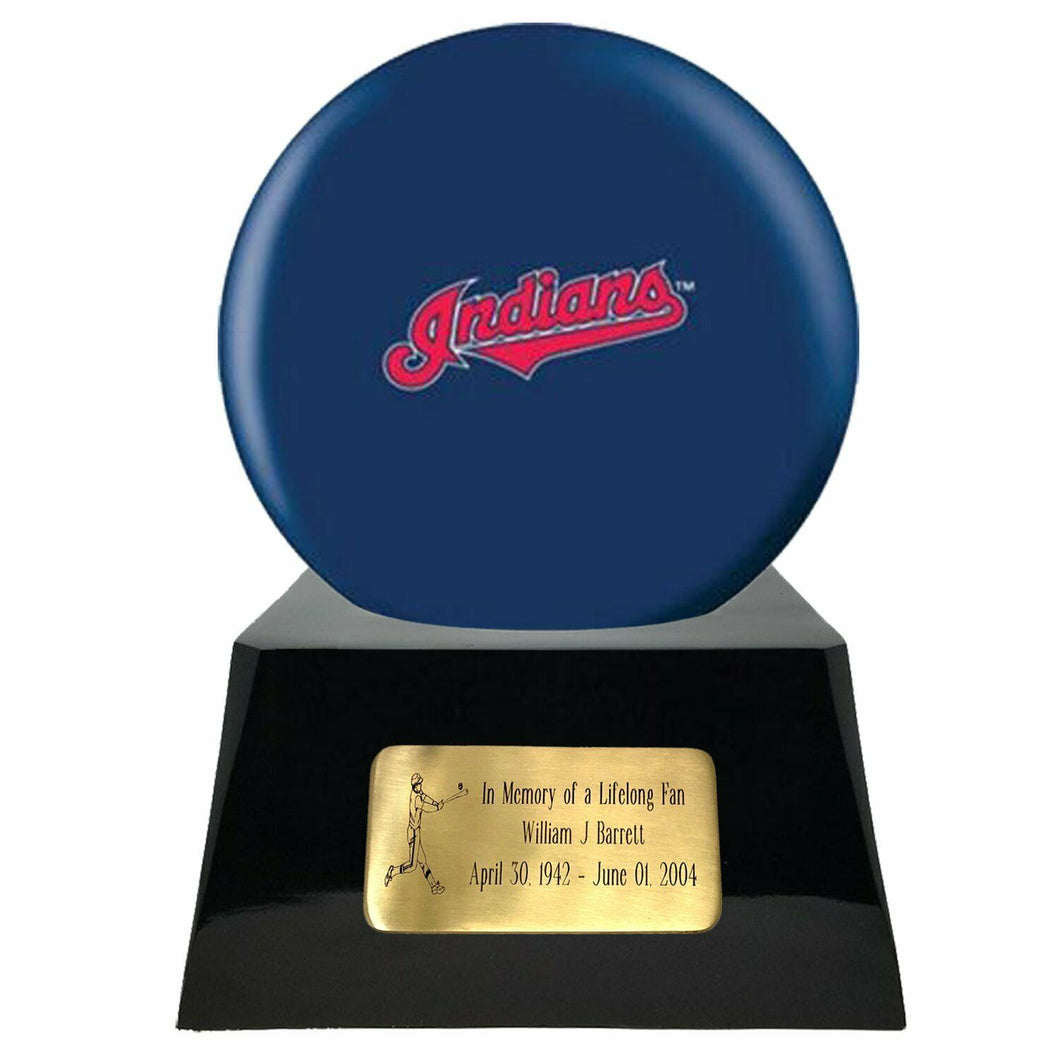 Cleveland Indians Sports Team Adult Baseball Funeral Cremation Urn For Ashes