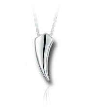 Load image into Gallery viewer, Sterling Silver Bear Claw Funeral Cremation Urn Pendant for Ashes w/Chain
