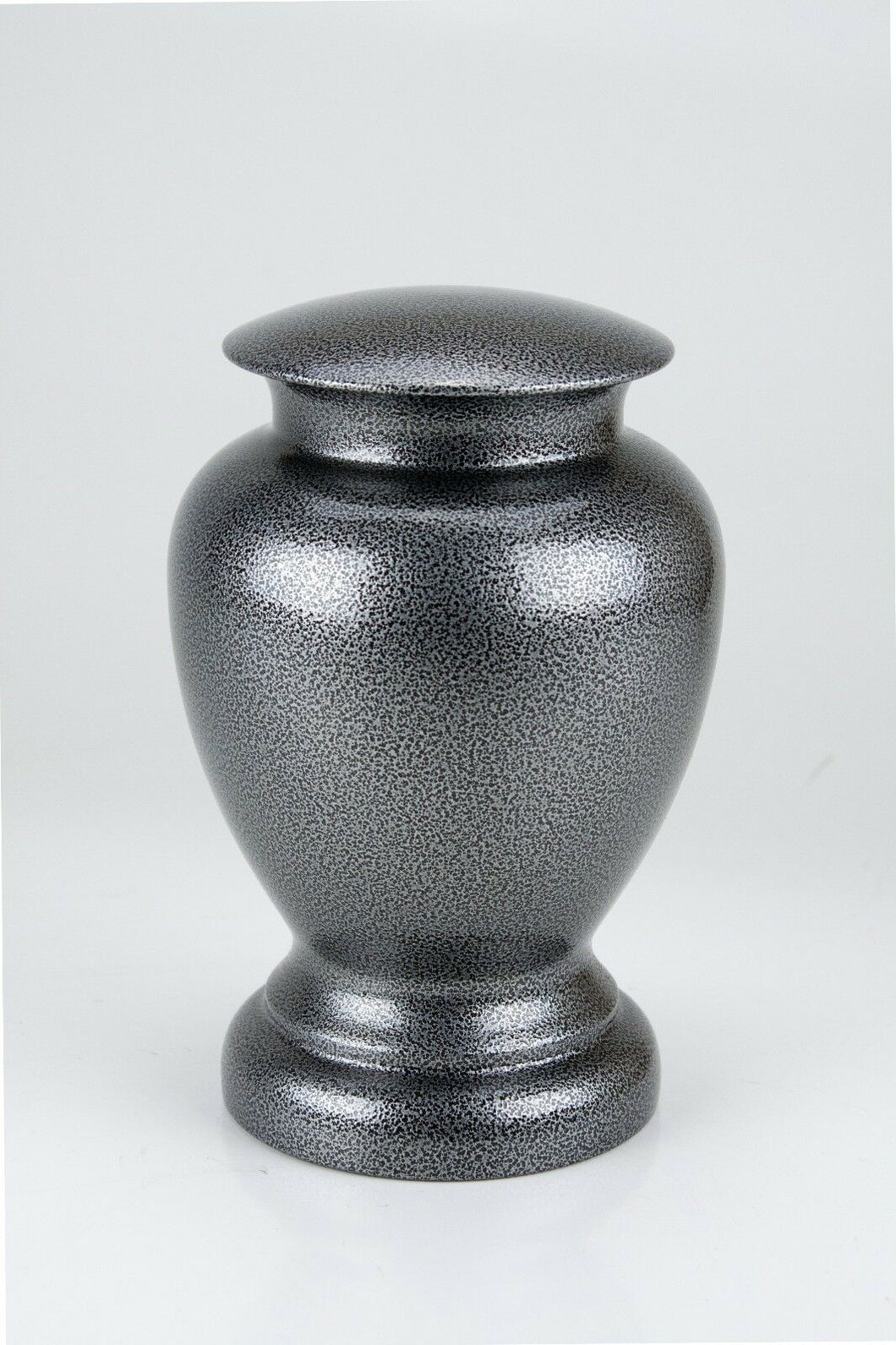 Large/Adult 130 Cubic Inches Silver Steel Vase Urn for Cremation Ashes