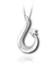 Load image into Gallery viewer, Sterling Silver Shooting Star Funeral Cremation Urn Pendant for Ashes w/Chain
