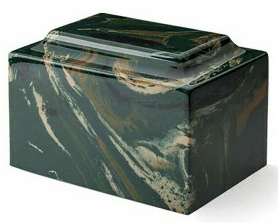 Classic Marble Camo Adult 210 Cubic Inches Funeral Cremation Urn, TSA Approved