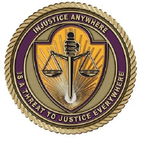 Legal Medallion for Box Cremation Urn/Flag Case - 2 Inch Diameter