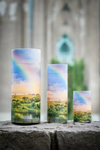 Load image into Gallery viewer, Small/Keepsake 26 Cubic Inch Rainbow Scattering Tube Cremation Urn for Ashes
