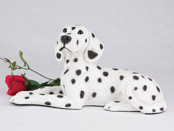 Small/Keepsake 94 Cubic Inches Dalmation Resin Urn for Cremation Ashes