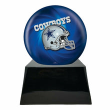Load image into Gallery viewer, Large/Adult 200 Cubic Inch Dallas Cowboys Metal Ball on Cremation Urn Base
