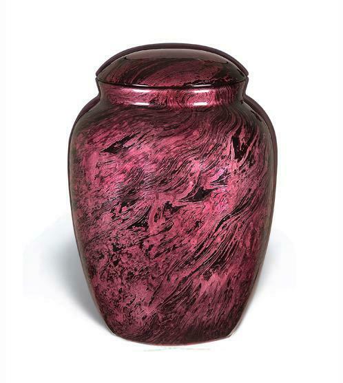 Large/Adult 210 Cubic Inch Fiber Glass Funeral Cremation Urn for Ashes - Pink