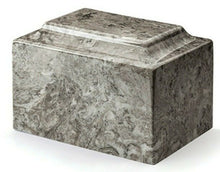 Load image into Gallery viewer, Classic Marble Gray Oversized 325 Cubic Inches Cremation Urn Ashes TSA Approved
