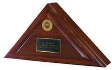 Load image into Gallery viewer, Walnut Coast Guard Heritage Flag Case for 5'X9.5' Flag, Cremation Urn Available
