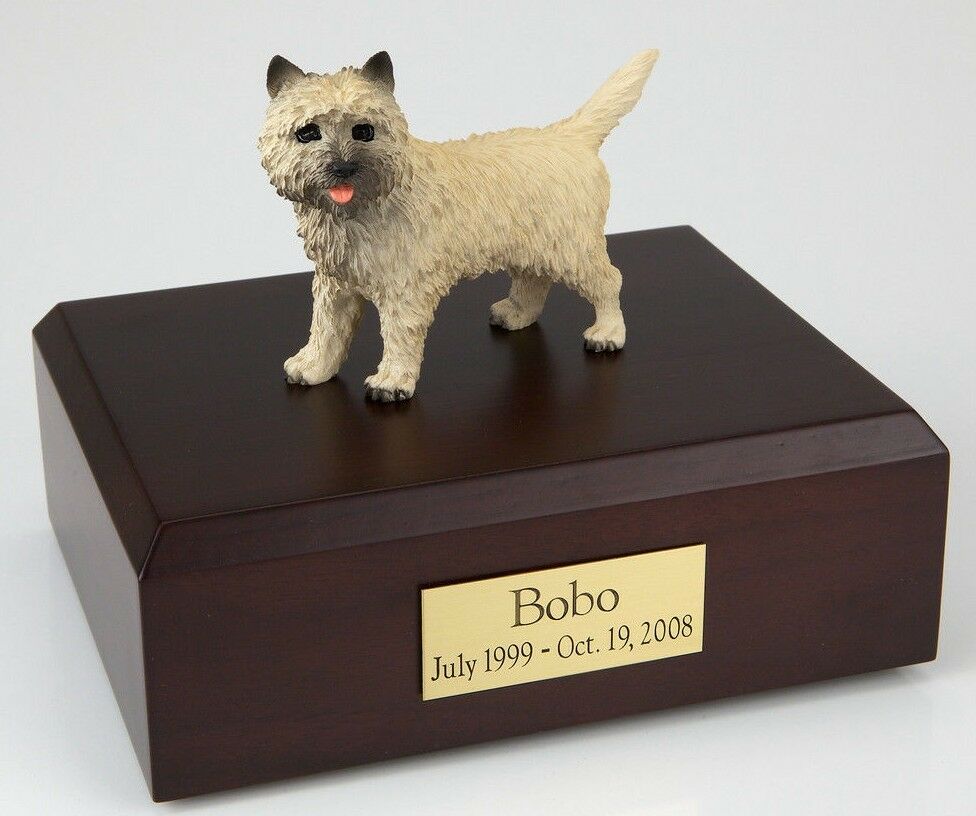 Cairn Terrier Pet Funeral Cremation Urn Avail in 3 Different Colors & 4 Sizes