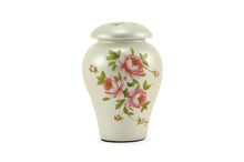 Load image into Gallery viewer, White 4 Keepsake Set Funeral Cremation Urns for Ashes, 10 Cubic Inches each
