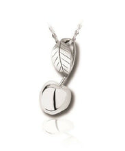 Load image into Gallery viewer, Sterling Silver Cherry Funeral Cremation Urn Pendant for Ashes w/Chain
