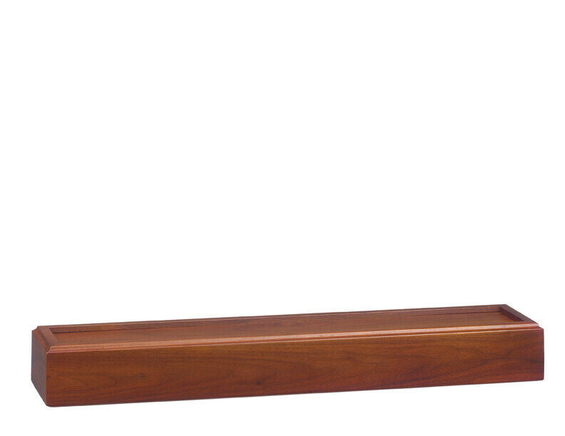 Cherry Pedestal Cremation Urn, 225 Cubic Inch, for Flag Case for 9.5' X 5' Flag
