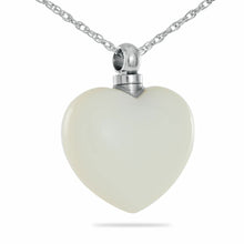 Load image into Gallery viewer, Cat&#39;s Eye White Stainless Steel Pendant/Necklace Funeral Cremation Urn for Ashes
