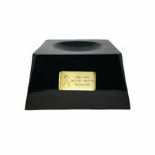 Load image into Gallery viewer, Large/Adult 200 Cubic Inch Buffalo Bills Metal Ball on Cremation Urn Base

