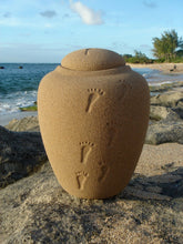 Load image into Gallery viewer, Biodegradable, Oceane Permanent Mini Sand and Gelatin Funeral Cremation Urn
