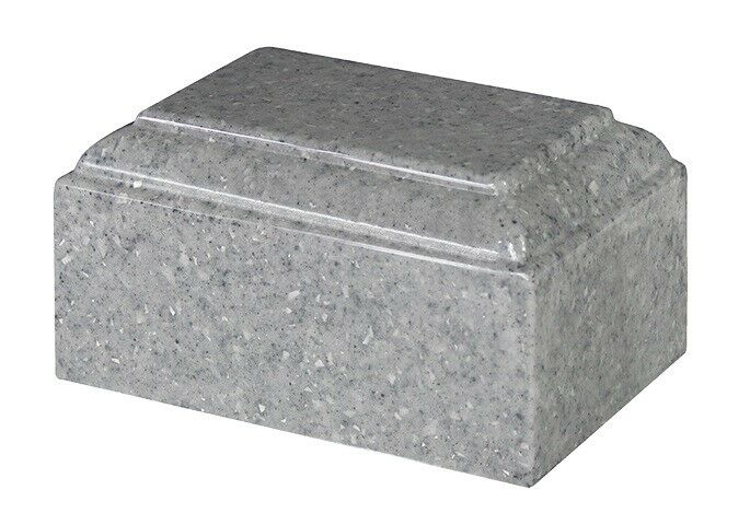 Small/Keepsake 22 Cubic Inch Gray Tuscany Cultured Granite Cremation Urn