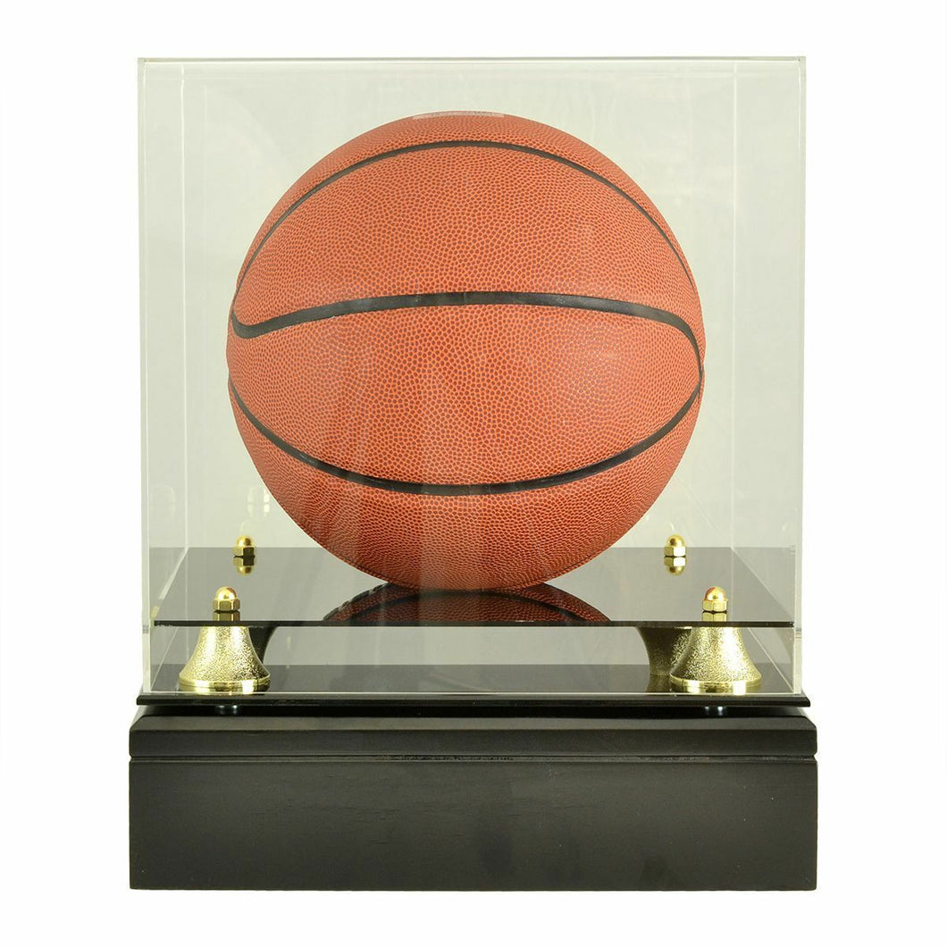 Large/Adult 220 Cubic Inches Basketball Display Wood Cremation Urn for Ashes
