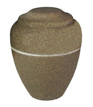 Load image into Gallery viewer, Small/Keepsake 18 Cubic Inch Brown Vase Cultured Granite Cremation Urn for Ashes
