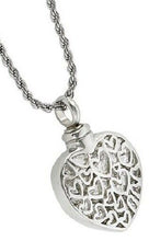 Load image into Gallery viewer, Hearts within Heart Pendant/Necklace Funeral Cremation Urn for Ashes

