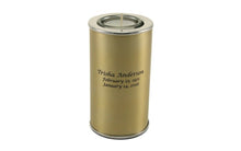 Load image into Gallery viewer, Small/Keepsake Aluminum Bronze Memory Light Cremation Urn, 20 cubic inches
