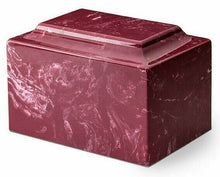 Load image into Gallery viewer, Classic Marble Berry Adult 210 Cubic Inches Funeral Cremation Urn, TSA Approved
