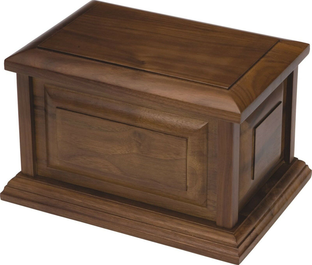 Large/Adult 230 Cubic Inches Walnut Wood Cremation Urn for Ashes