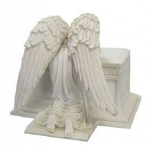 Load image into Gallery viewer, Large/Adult 200 Cubic Inches White Crying Angel Resin Funeral Cremation Urn
