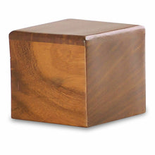 Load image into Gallery viewer, Small/Keepsake 6 Cubic Inch Windsor Wood Funeral Cremation Urn for Ashes
