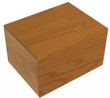 Load image into Gallery viewer, Large/Adult 115 Cubic Inches Simply Oak Funeral Urn for Cremation Ashes
