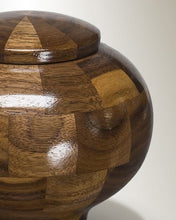 Load image into Gallery viewer, Wisdom Keepsake Black Walnut Wood Funeral Cremation Urn, 20 Cubic Inches
