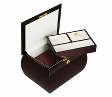 Load image into Gallery viewer, Large/Adult 230 Cubic Inches Mahogany Burlwood Chest Cremation Urn for Ashes
