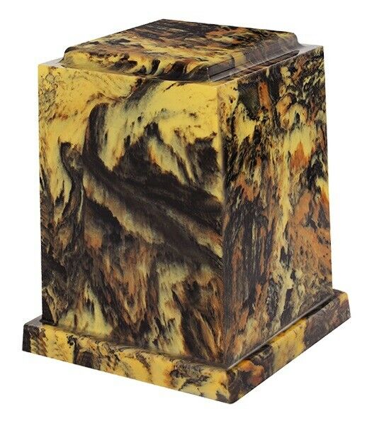 Large 225 Cubic Inch Windsor Elite Gold Cultured Marble Cremation Urn For Ash