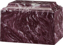 Load image into Gallery viewer, Large/Adult 225 Cubic In Tuscany Merlot Cultured Marble Cremation Urn for Ashes
