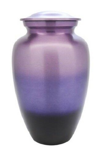 Small/Keepsake 3 Cubic Inch Purple Phases Aluminum Cremation Urn for Ashes